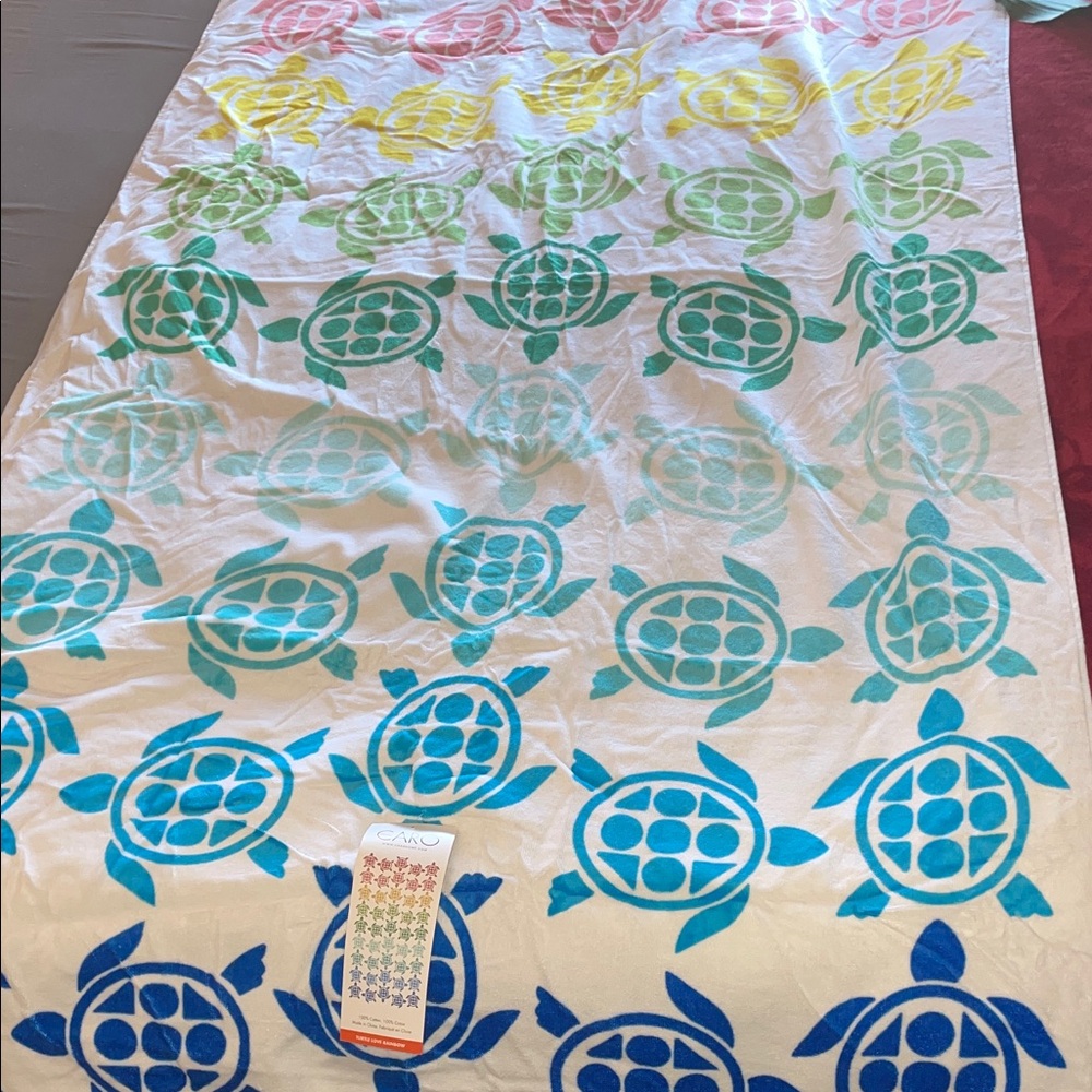 New Colorful Turtle Pattern Bath Towel